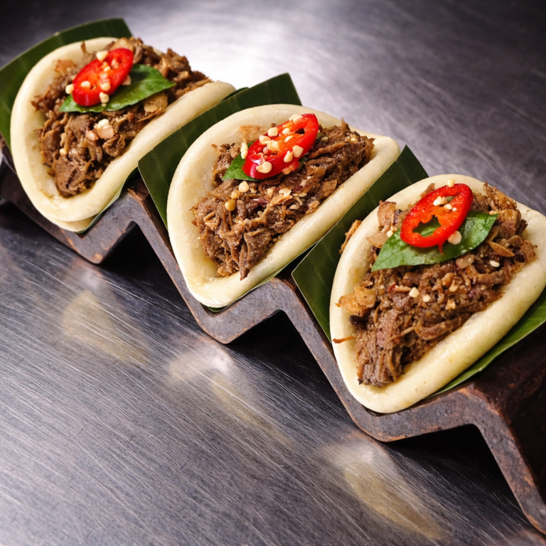 Beef Rendang Steamed Buns
